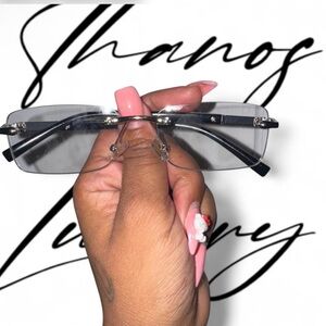 Black Rimless Glasses transitional